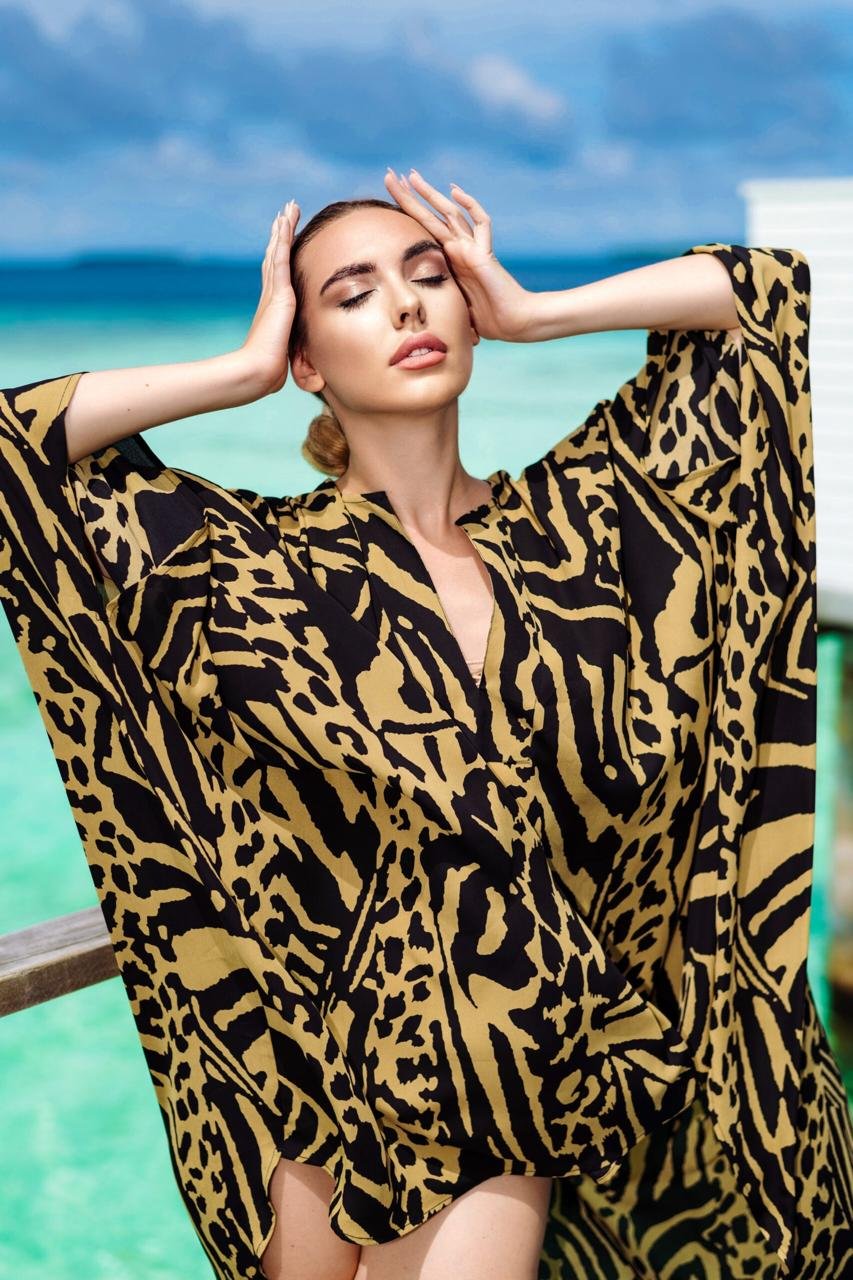 leopard onyx oversized cover up leopard onyx oversized cover up