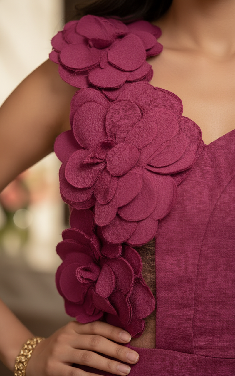 aria floral appliqué peplum co ord set aria floral appliqué peplum co ord set