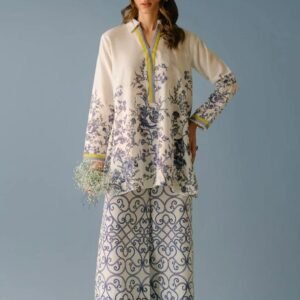 porcelain vine tunic & trellis trouser co ord set